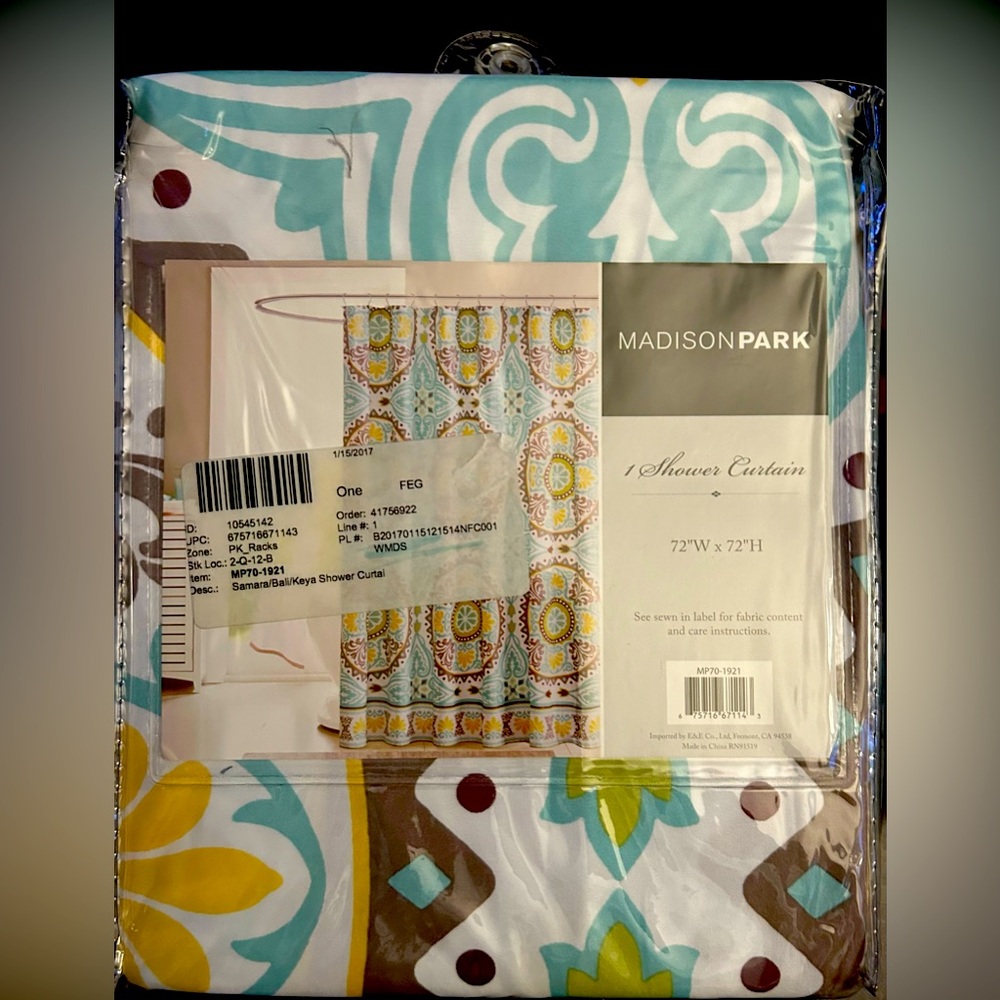 Madison Park Shower Curtain NEW in packaging
